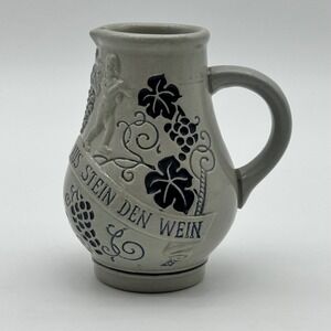 German Stoneware Pitcher "Trinkt Wie Eure Vater Aus Stein Den Wein" .25L